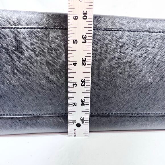 Kate Spade Large Top Handle Bag Black Leather Textured Lined Zip Button Closure - Picture 15 of 15